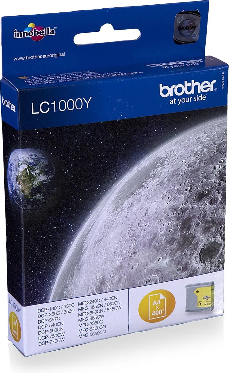 LC-1000Y - Inktcartridge van Brother in Geel – productfoto