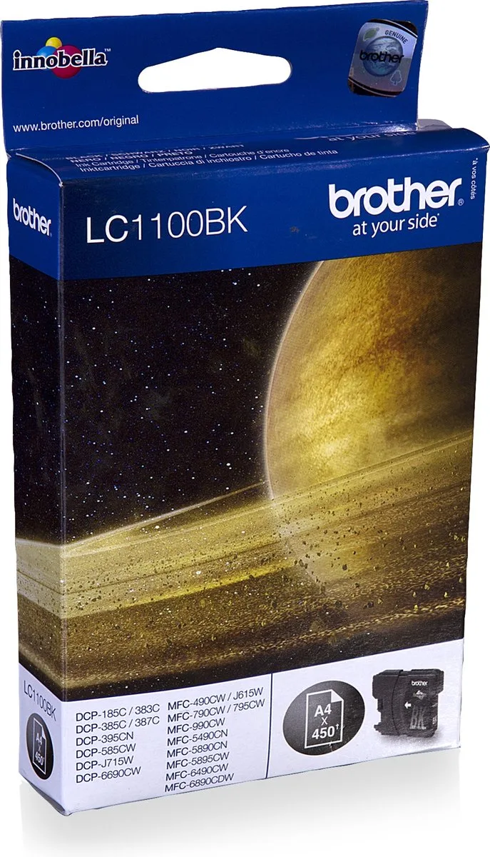 LC-1100BK - Inktcartridge van Brother in Zwart – productfoto