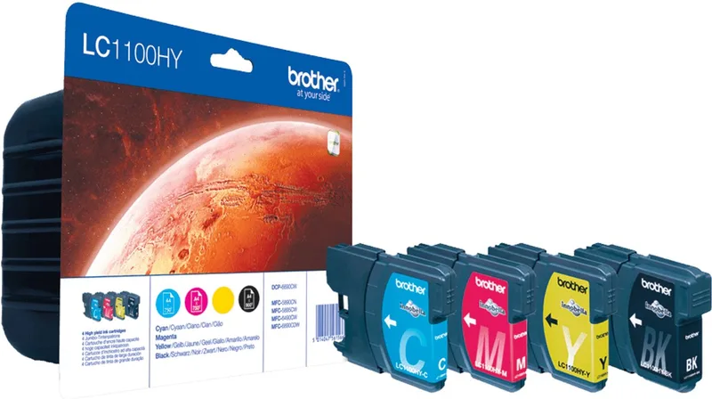 LC-1100HYVALBP - Inktcartridge / Zwart / Magenta / Geel van Brother in Cyaan – productfoto