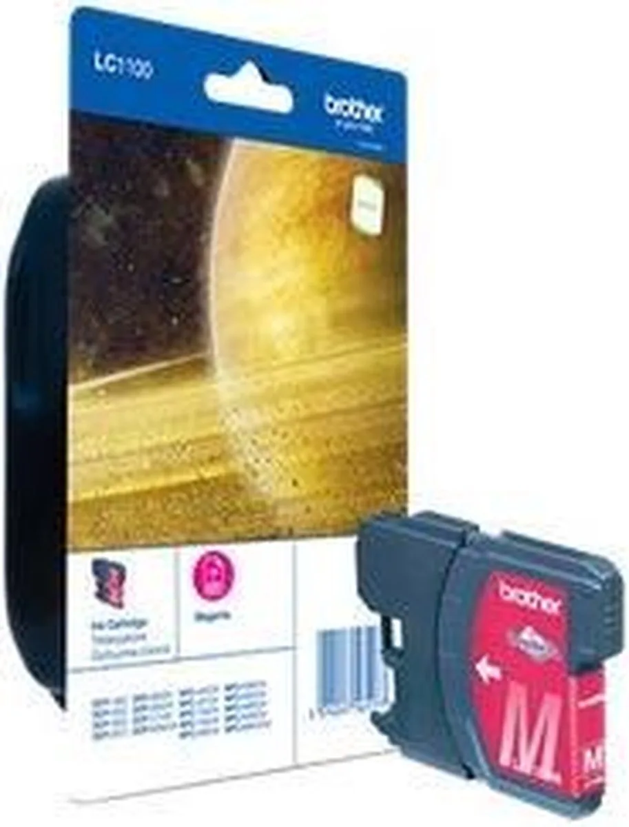 LC-1100M, Blister Pack inktcartridge Origineel van Brother in Magenta – productfoto