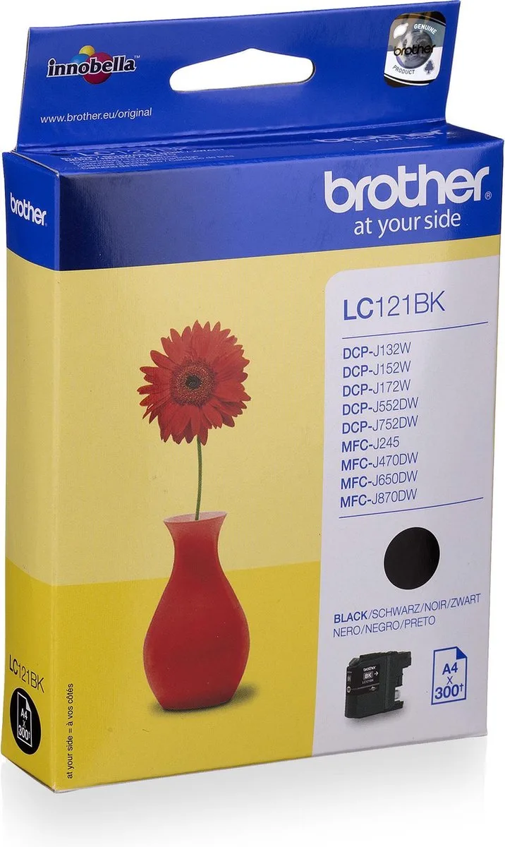 LC-121BK - Inktcartridge de Brother en Noir – photo produit