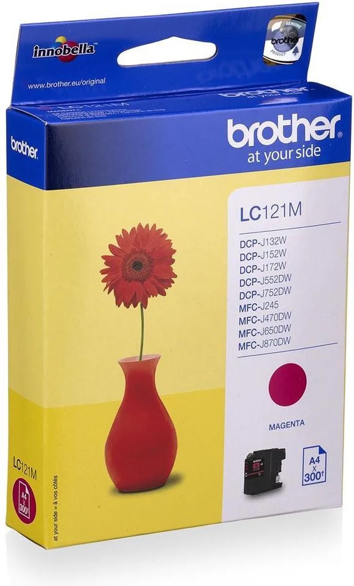 LC-121M inktcartridge von Brother in Magenta – Produktfoto