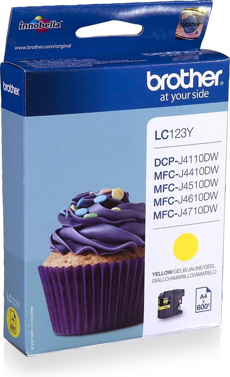 LC-123Y - Inktcartridge von Brother in Gelb – Produktfoto