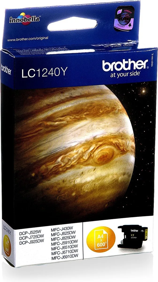 LC-1240 - Inktcartridge fra Brother i Gul – produktbillede