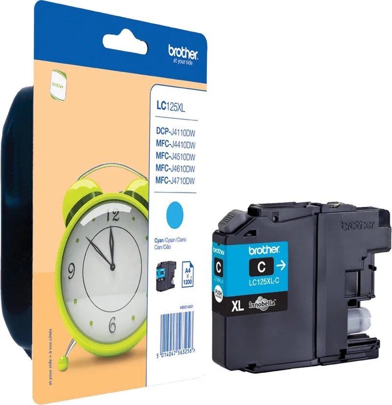 LC-125XLCBP - Inktcartridge / Hoge Capaciteit fra Brother i Cyaan – produktbillede