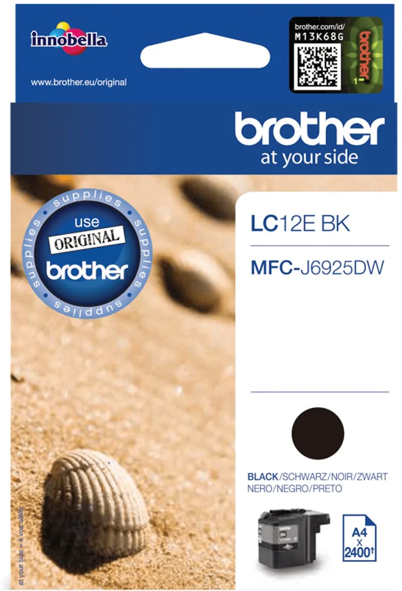 LC-12EBK - Inktcartridge von Brother in Schwarz – Produktfoto