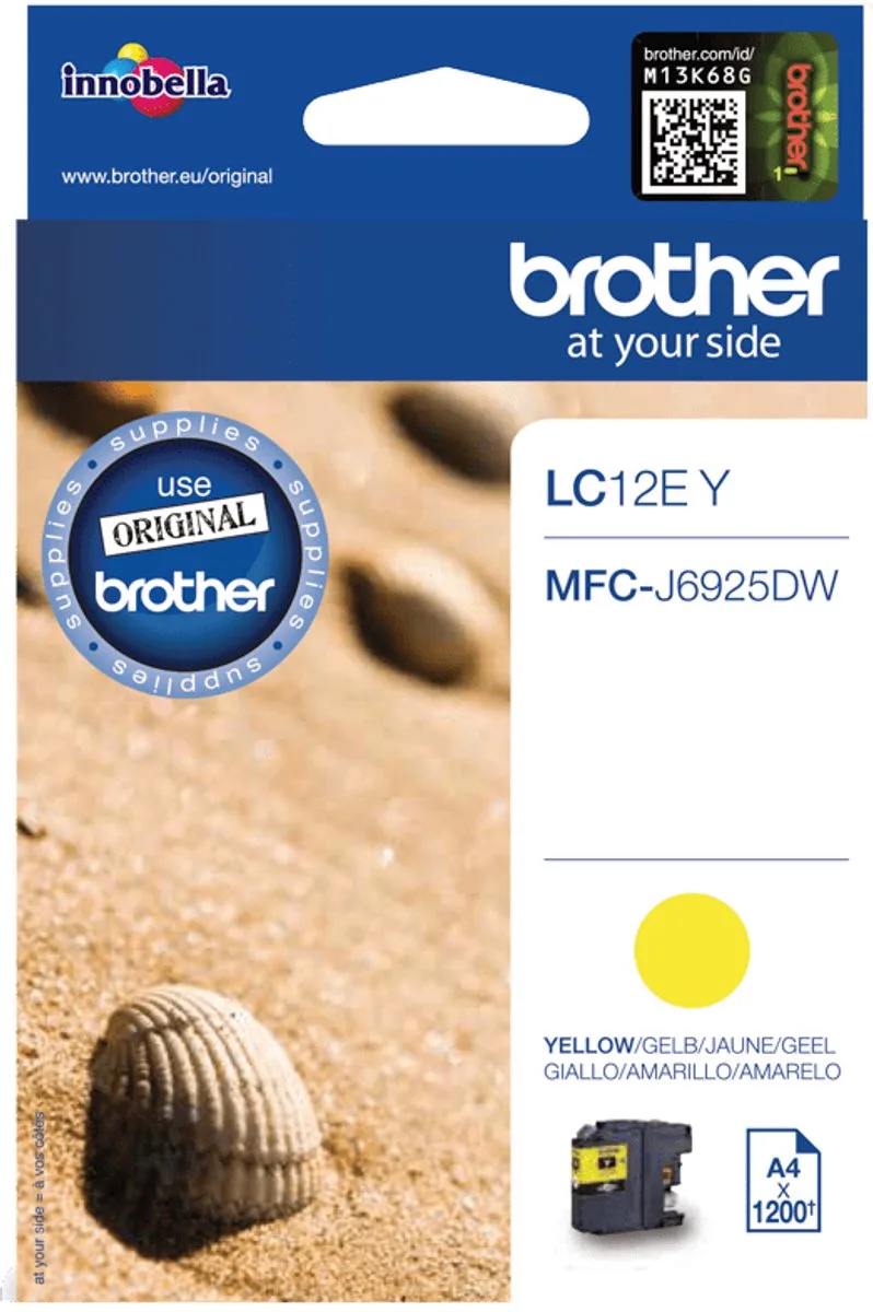LC-12EY - Inktcartridge by Brother in Yellow – product photo