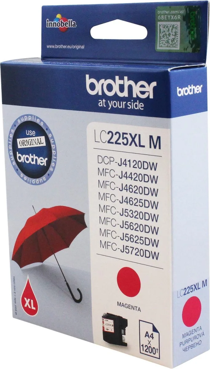 LC-225XL - Inktcartridge van Brother in Magenta – productfoto