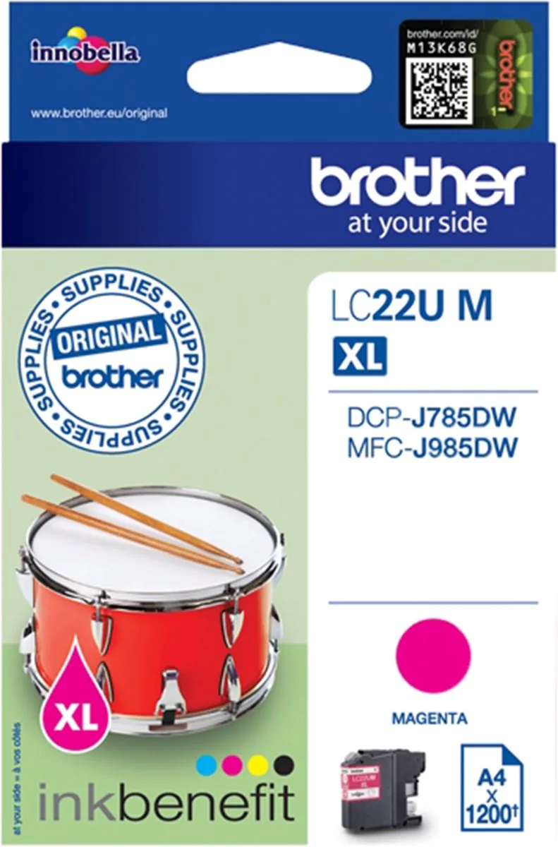 LC-22UM - Inktcartridge by Brother in Magenta – product photo
