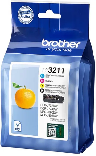 LC-3211VAL inktcartridge Origineel Cyaan, Magenta, Geel Multipack by Brother in Black – product photo 1 of 2