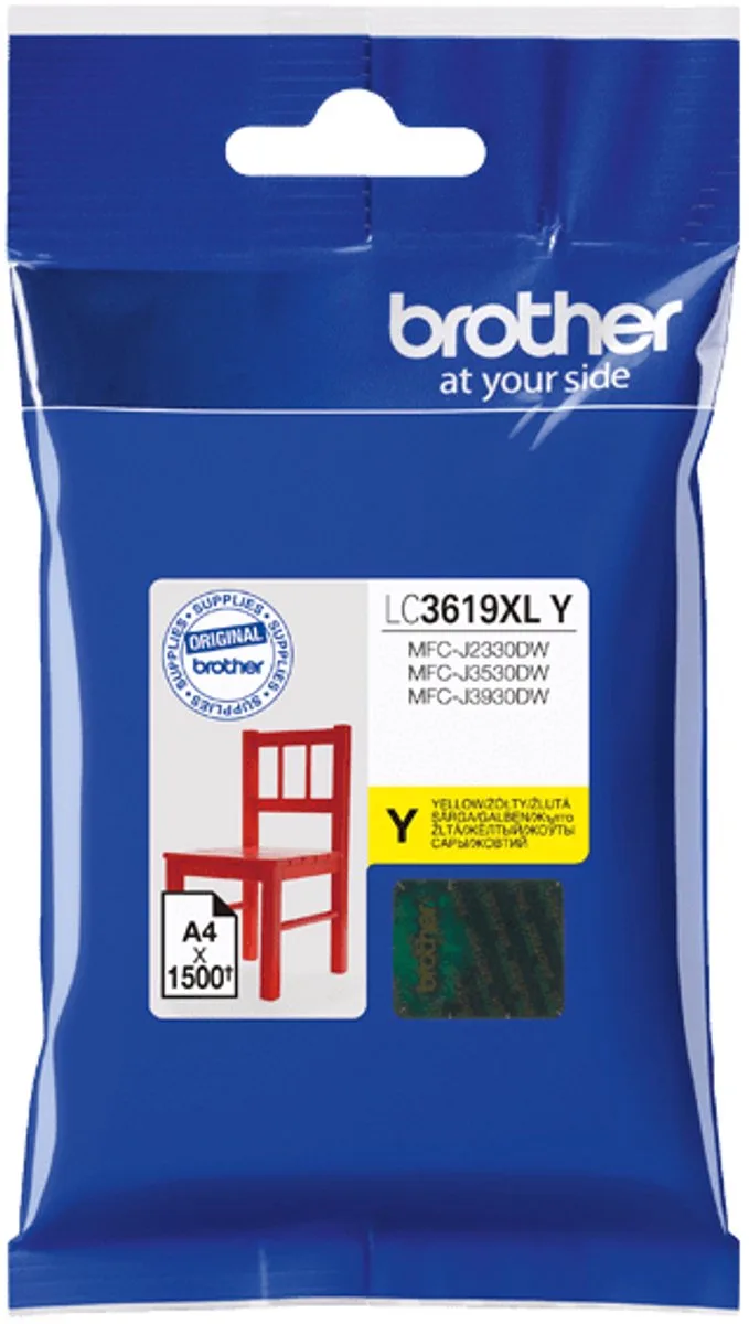LC-3619XLY inktcartridge 1 stuk(s) Origineel von Brother in Gelb – Produktfoto