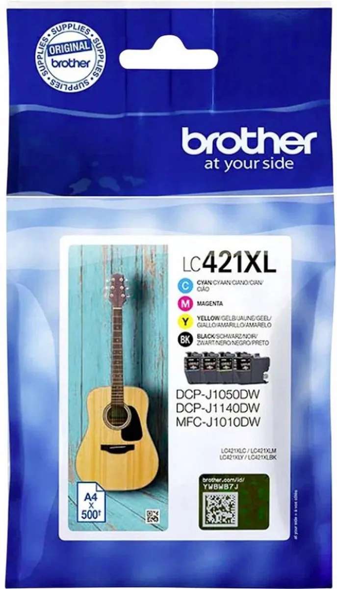 LC-421XL - Originele Cartridge - Hoge capaciteit - Zwart, Cyaan, Magenta, Geel från Brother i Kleur – produktbild