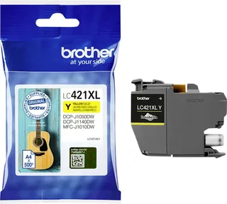 LC-421XLY - Originele Cartridge - Hoge capaciteit van Brother in Geel – productfoto 3 van 3