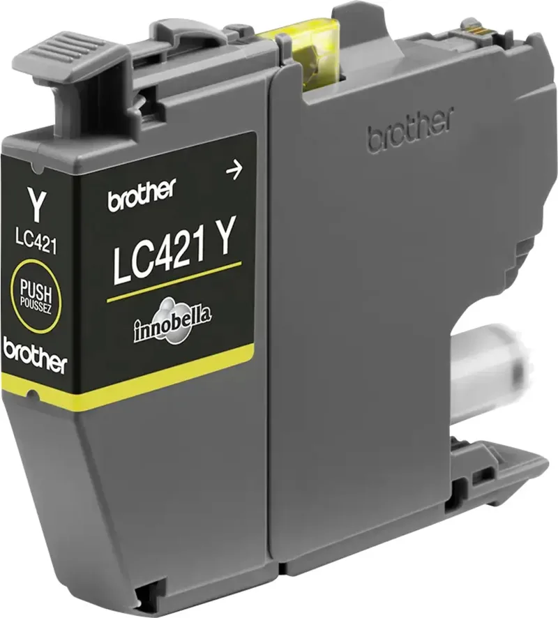 LC-421Y - Originele Cartridge - Standaard formaat by Brother in Yellow – product photo 3 of 3