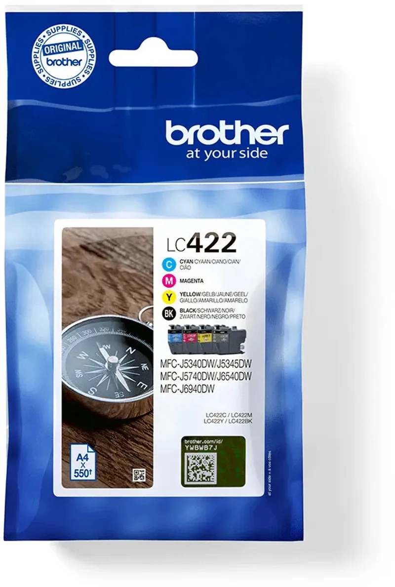 LC-422VAL - Originele Cartridge - Standaard formaat - Zwart, Cyaan, Magenta, Geel de Brother en Kleur – photo produit
