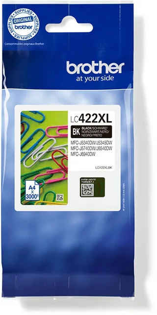 LC-422XLBK - Originele Cartridge - Hoge capaciteit van Brother in Zwart – productfoto 1 van 2