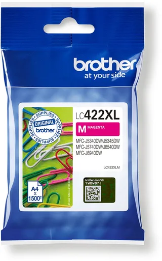 LC-422XLM - Originele Cartridge - Hoge capaciteit van Brother in Magenta – productfoto 1 van 2