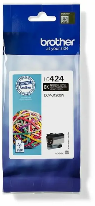 ‎LC-424BK - Originele Cartridge - Standaard formaat van Brother in Zwart – productfoto 2 van 2