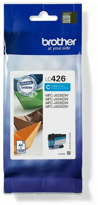 LC-426C - Originele Cartridge - Standaard formaat de Brother en Cyaan – photo produit 2 sur 2