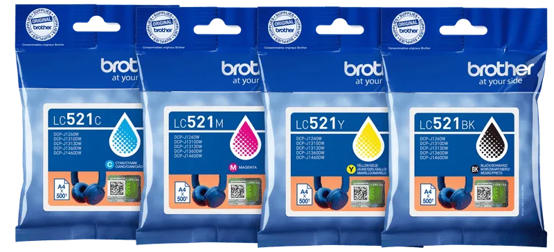 LC-521 Cartridge Combo Pack de Brother – photo produit