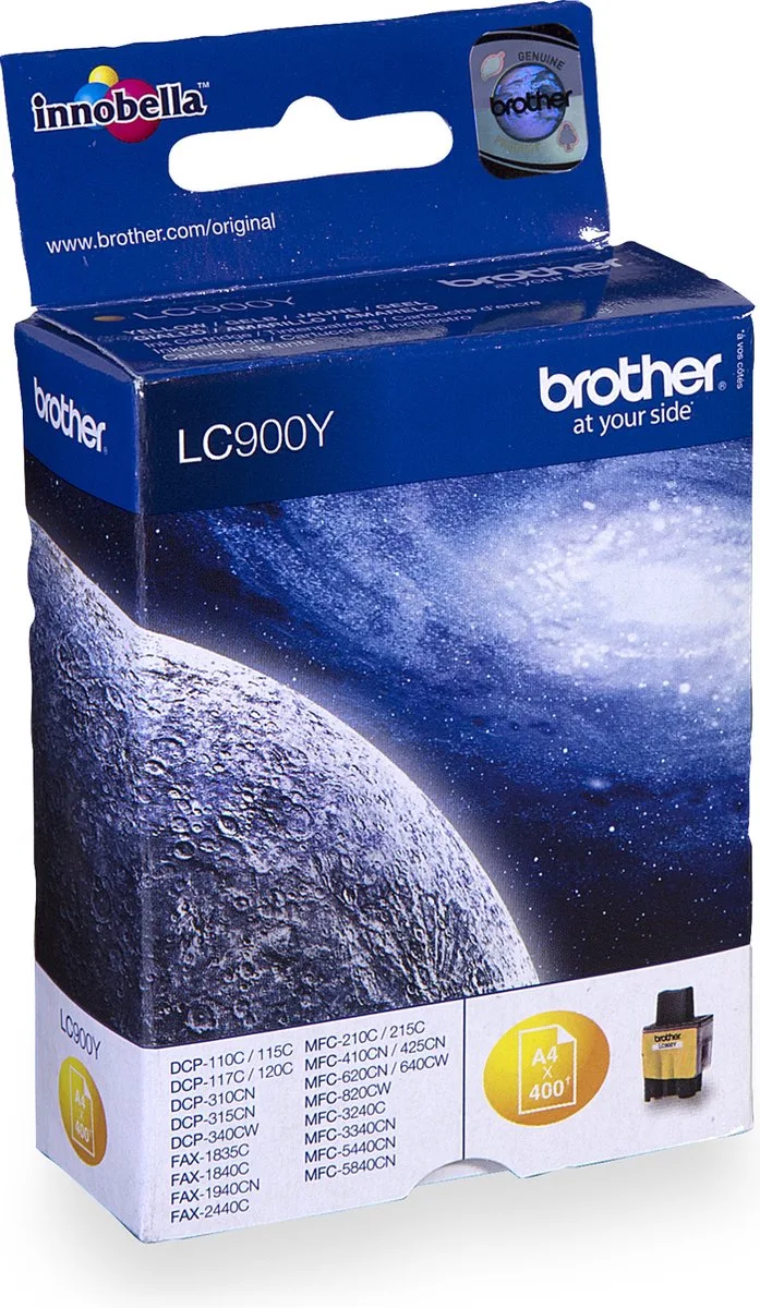 LC-900Y - Inktcartridge by Brother in Yellow – product photo