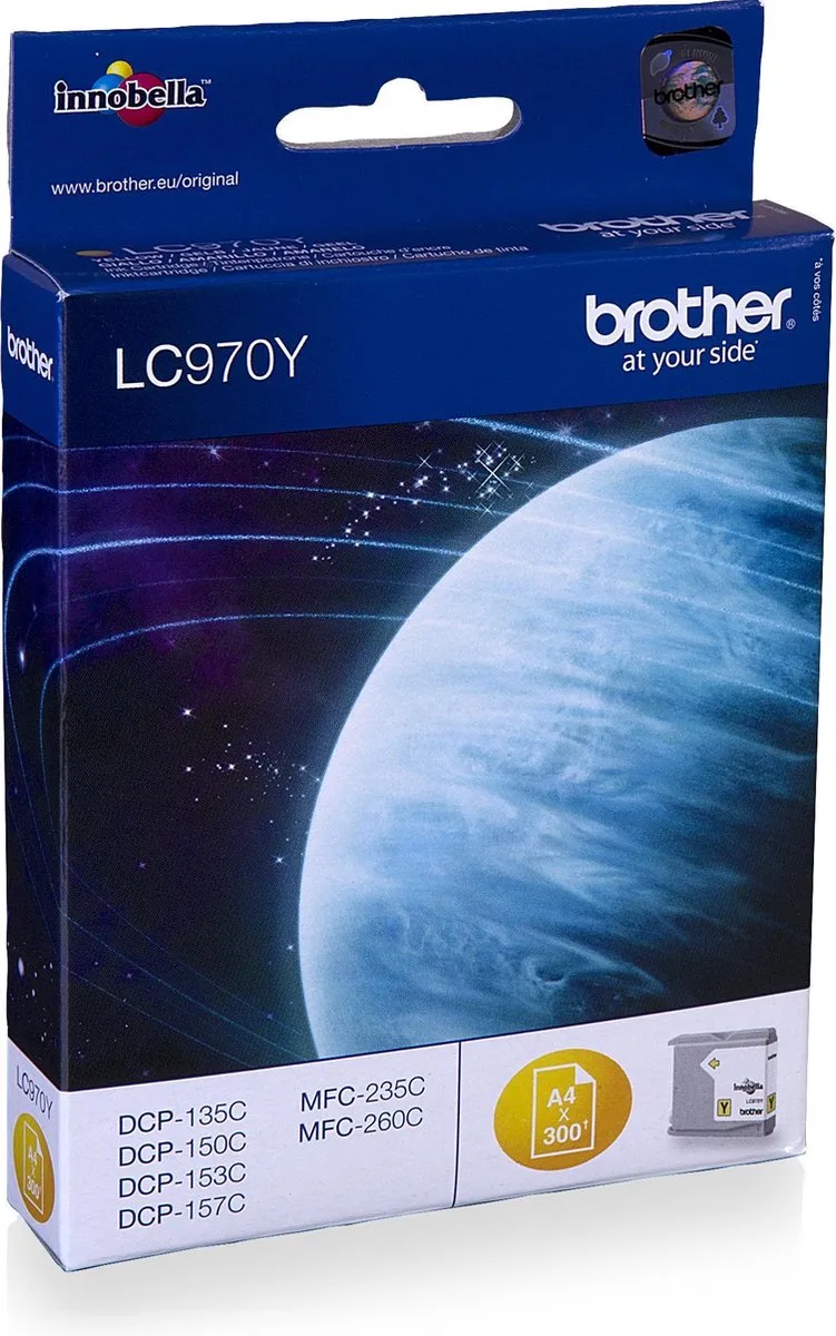 LC-970Y Inktcartridge fra Brother i Gul – produktbillede