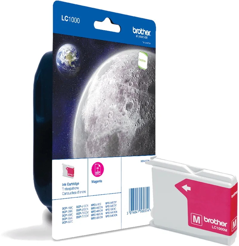 LC1000MBP inktcartridge 1 stuk(s) Origineel fra Brother i Magenta – produktbillede