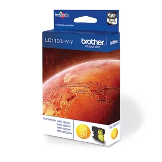 LC1100HYY / LC 1100HYY High Capaciteit Geel Inkt - Inktpatroon Geel van Brother in Geel – productfoto 2 van 2