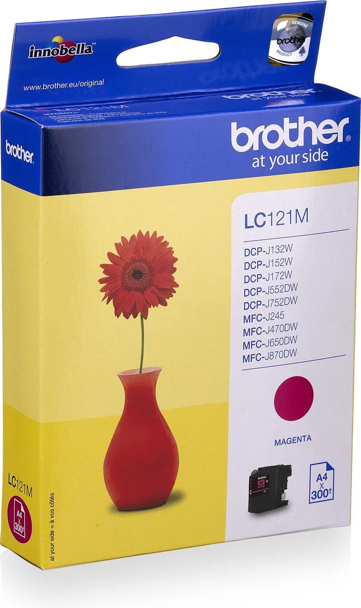 LC121 - Inktcartridge fra Brother i Magenta – produktbillede