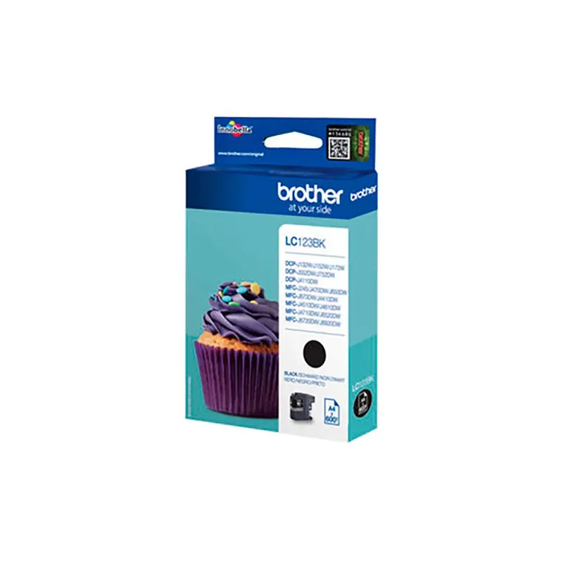 LC123BKBP inktcartridge 1 stuk(s) Origineel Zwart (LC123BKBP) de Brother – photo produit 2 sur 2