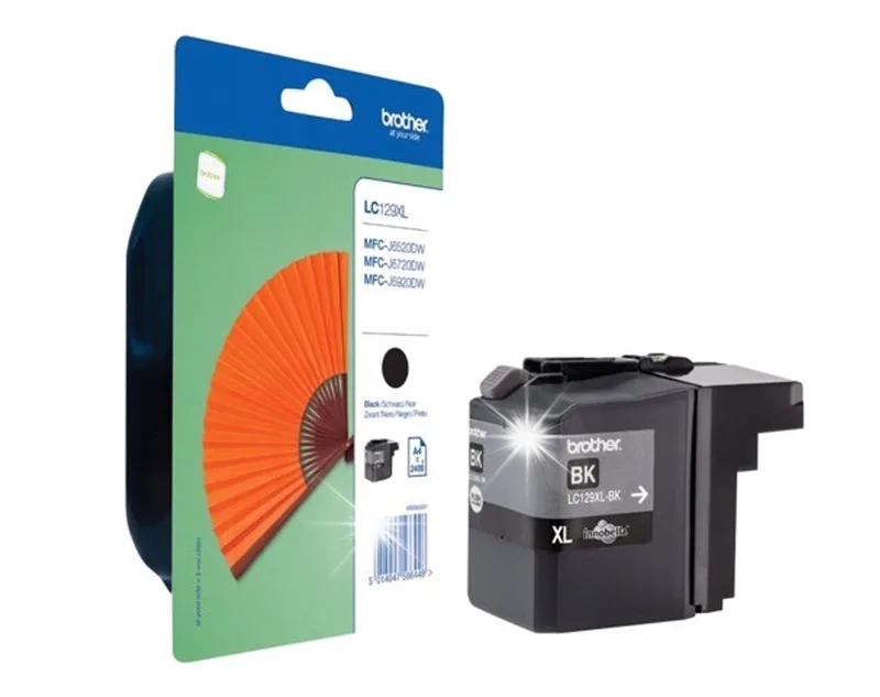 LC129XL-BK Zwarte Inktcartridge - Origineel, 2400 Pagina's by Brother in Black – product photo