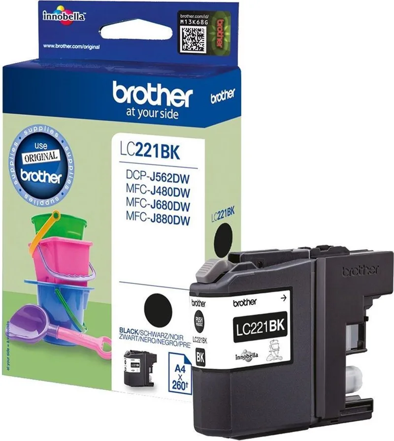 LC221BK - Inktcartridge by Brother in Black – product photo