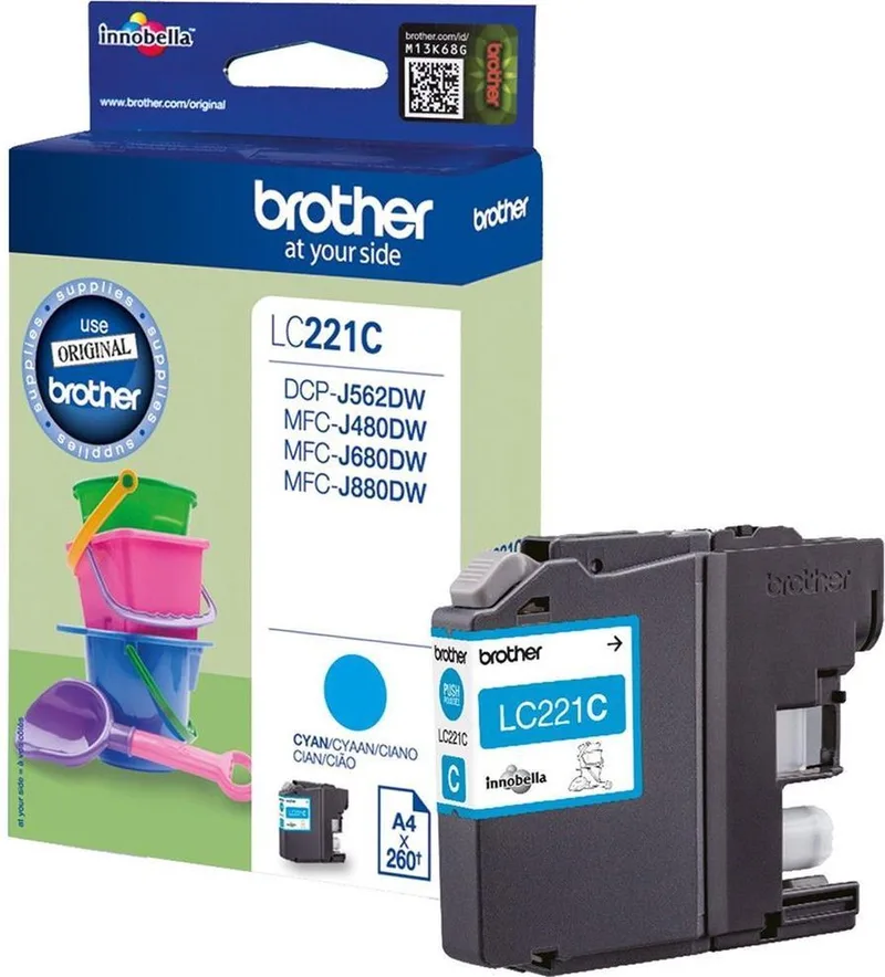 LC221C - Inktcartridge by Brother in Cyaan – product photo