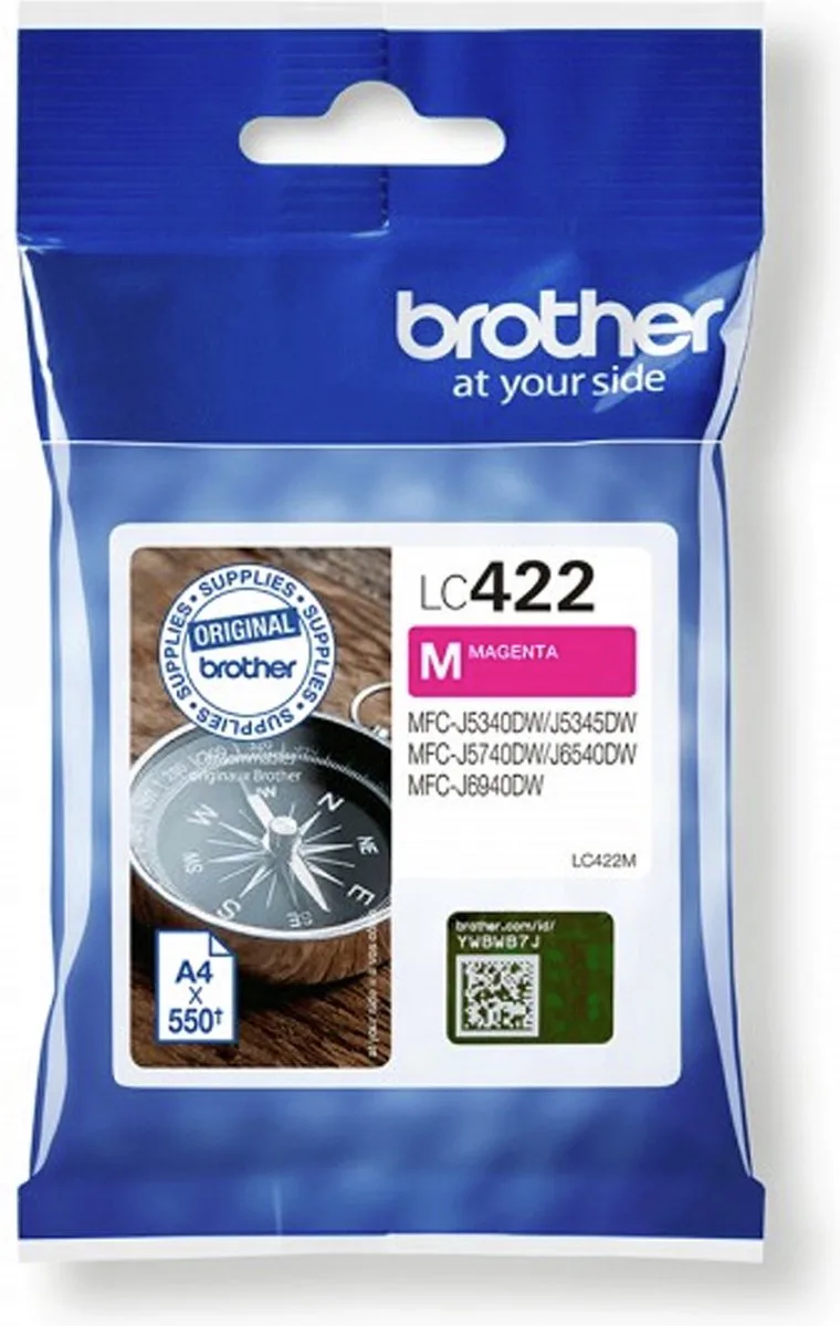 LC422M - Inktcartridge - Magenta / Roze van Brother in Brother – productfoto