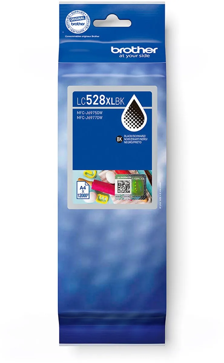 LC528XLBK inktcartridge 1 stuk(s) Origineel Ultrahoog rendement från Brother i Svart – produktbild