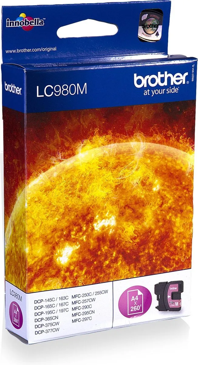 LC980M - Inktcartridge von Brother in Magenta – Produktfoto
