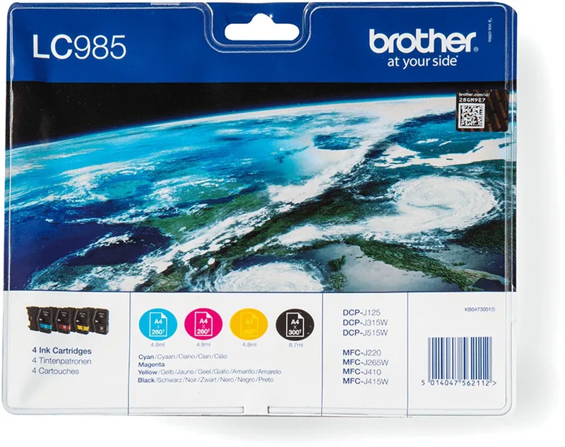 LC985 VALUE PACK RF fra Brother i Sort – produktbillede