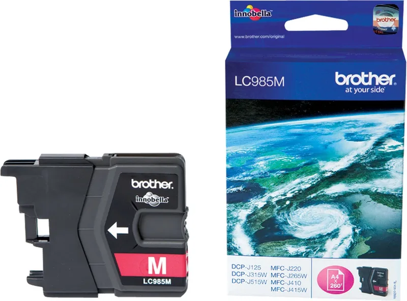 LC985M - Inktcartridge fra Brother i Magenta – produktbillede