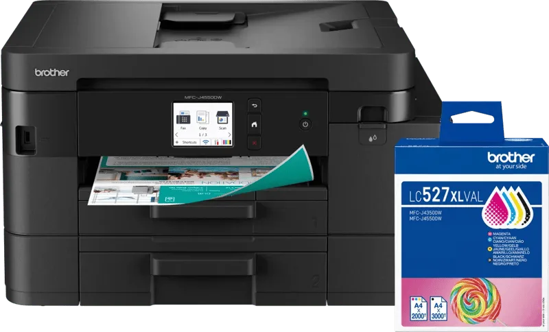 MFC-J4550DW + 1 set extra XL cartridges von Brother – Produktfoto