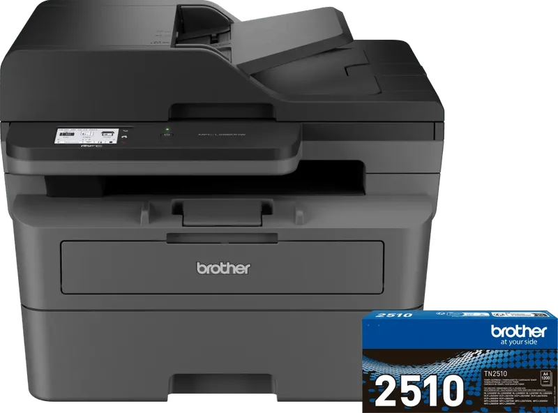 MFC-L2860DWE + 1 zusätzlicher schwarzer Toner van Brother – productfoto