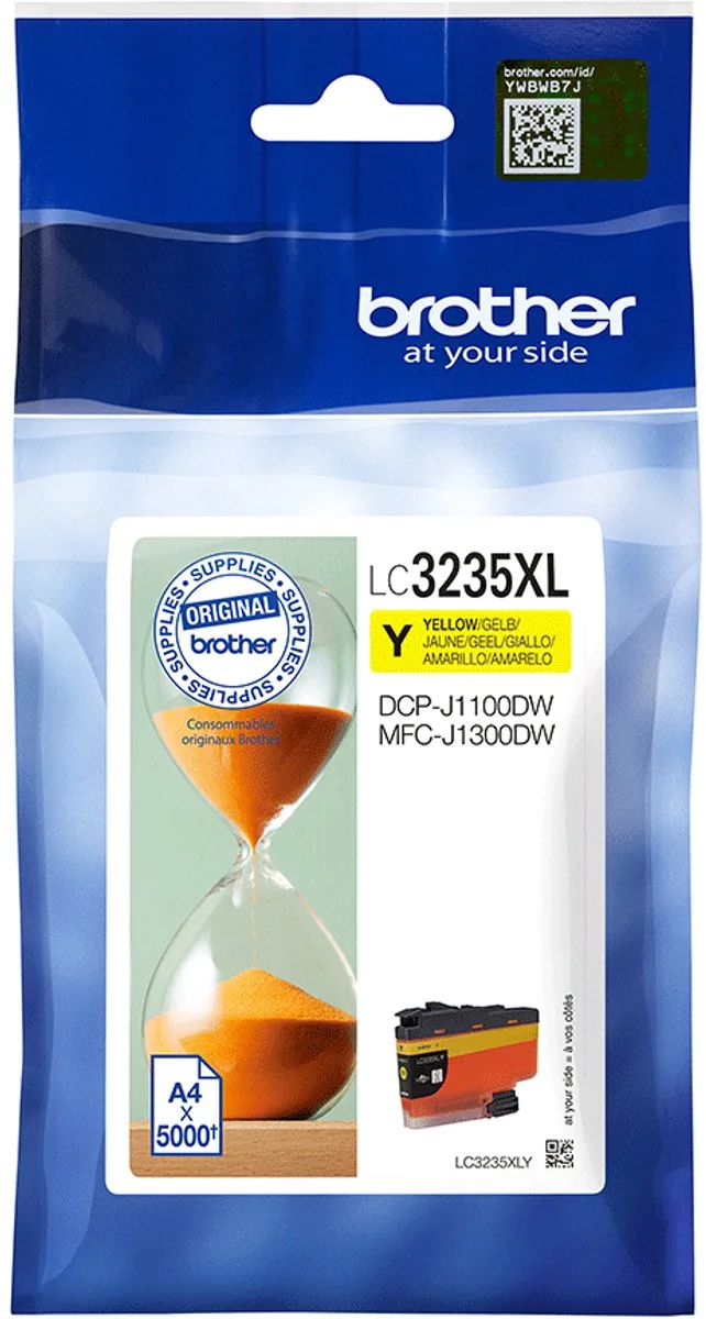 Original Ink Cartridge Brother LC-3235XLY fra Brother i Gul – produktbillede