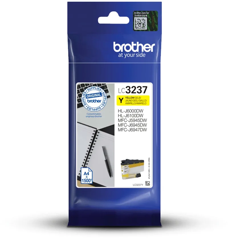 Original Ink Cartridge Brother LC-3237Y van Brother in Geel – productfoto
