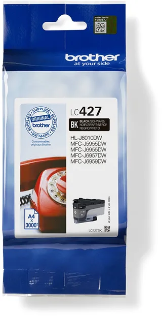 Original Ink Cartridge Brother LC-427BK van Brother in Zwart – productfoto 1 van 2