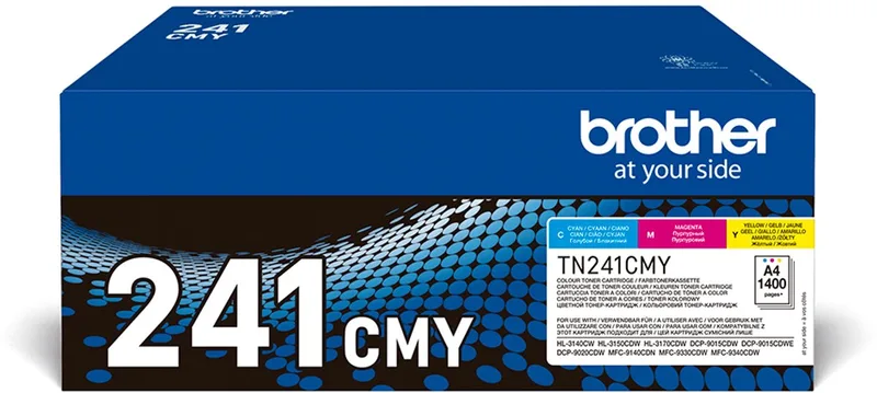 Original Toner Brother TN241CMY by Brother in Cyaan, Magenta, Yellow – product photo