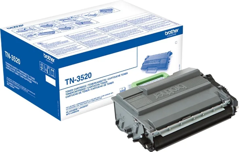 Original Toner Brother TN3520 fra Brother i Sort – produktbillede
