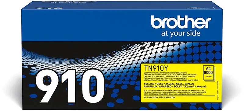 Original Toner Brother TN910Y Black by Brother in Yellow – product photo