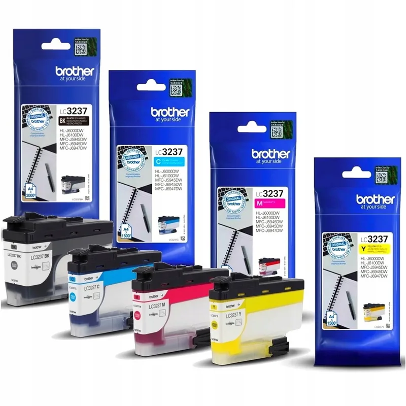Originele Brother LC3237 inktcartridges set (4 stuks) by Brother in Black, Cyan, Magenta, Yellow – product photo