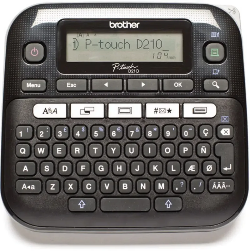 P-touch D210 Beschriftungsgerät Geeignet für Schriftband: TZe 3.5 mm, 6 mm, 9 mm, 12 mm de Brother – photo produit 1 sur 2