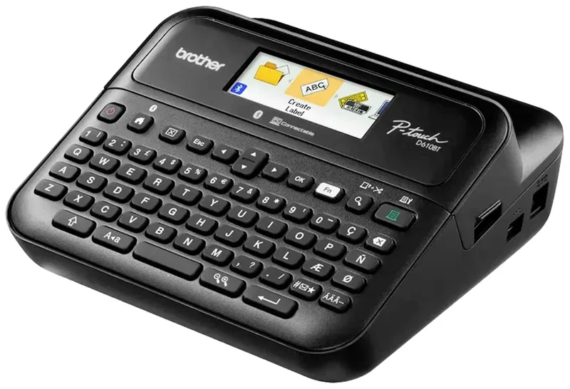 P-touch D610BT Beschriftungsgerät Geeignet für Schriftband: TZe 3.5 mm, 6 mm, 9 mm, 12 mm, 18 mm, 24 mm de Brother – photo produit 3 sur 3