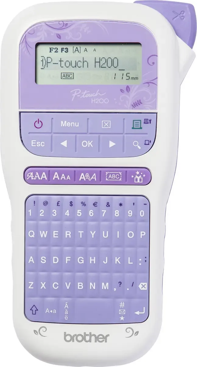 P-touch H200 Beschriftungsgerät Geeignet für Schriftband: TZe 3.5 mm, 6 mm, 9 mm, 12 mm von Brother – Produktfoto
